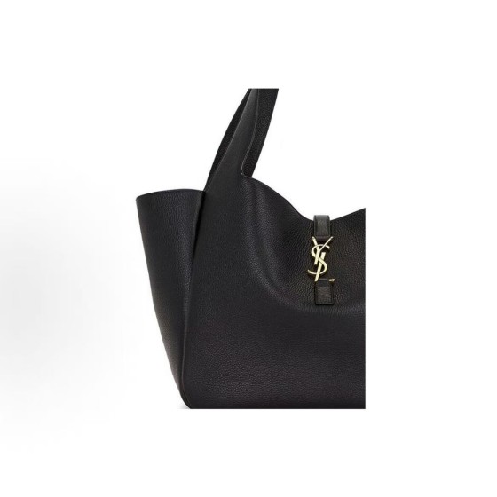 SAINT LAURENT YSL BEA series Logo hardware accessories Tote bag, Tote bag, shopping bag, hand bag, shoulder bag, women\'s style, black